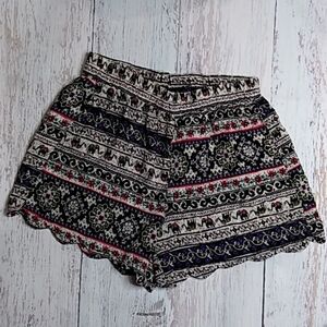 Girl Evolution Elephant and Floral Print Sz S